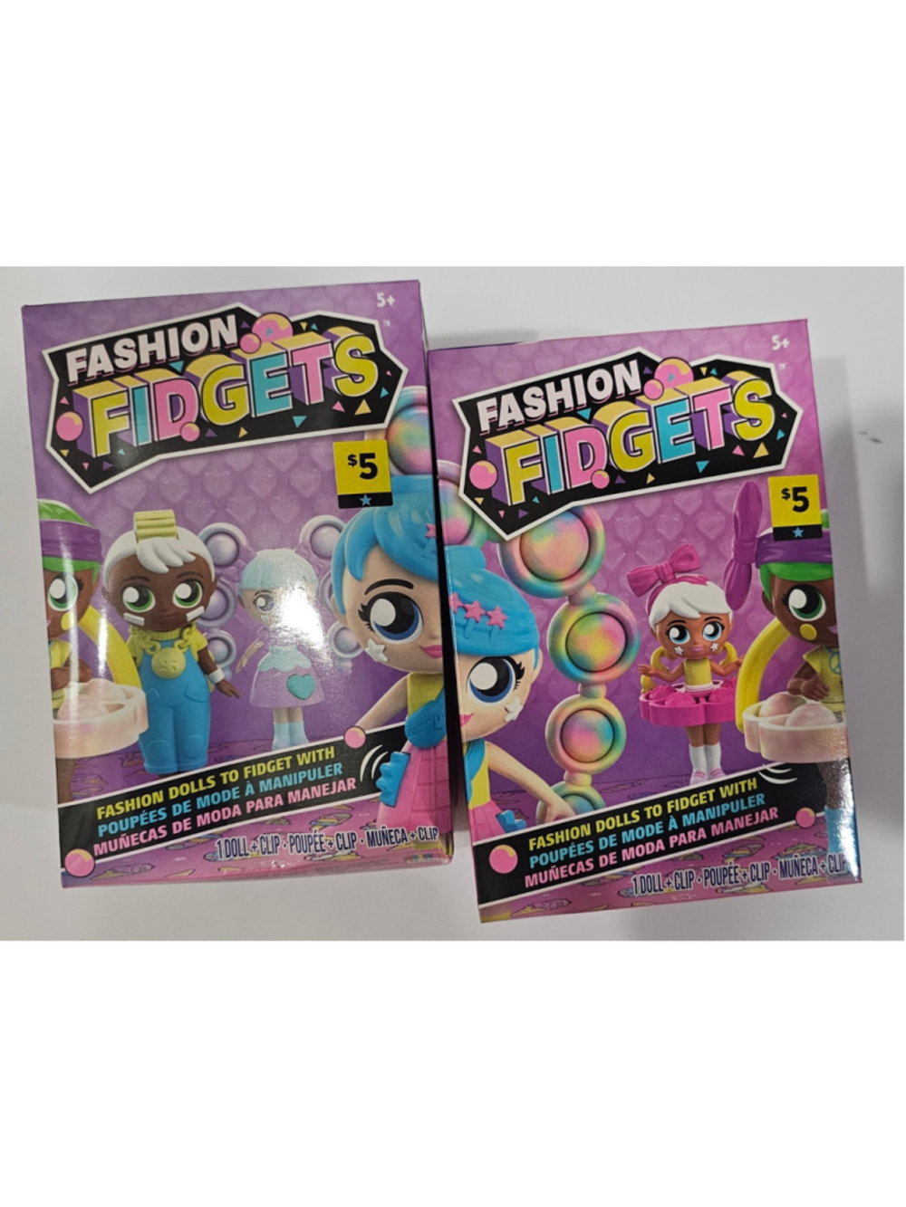 Girls WowWee Fashion Fidgets Doll Toy One Size Purple Pink
